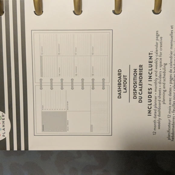Happy Planner Mini dashboard layout - Picture 3 of 4